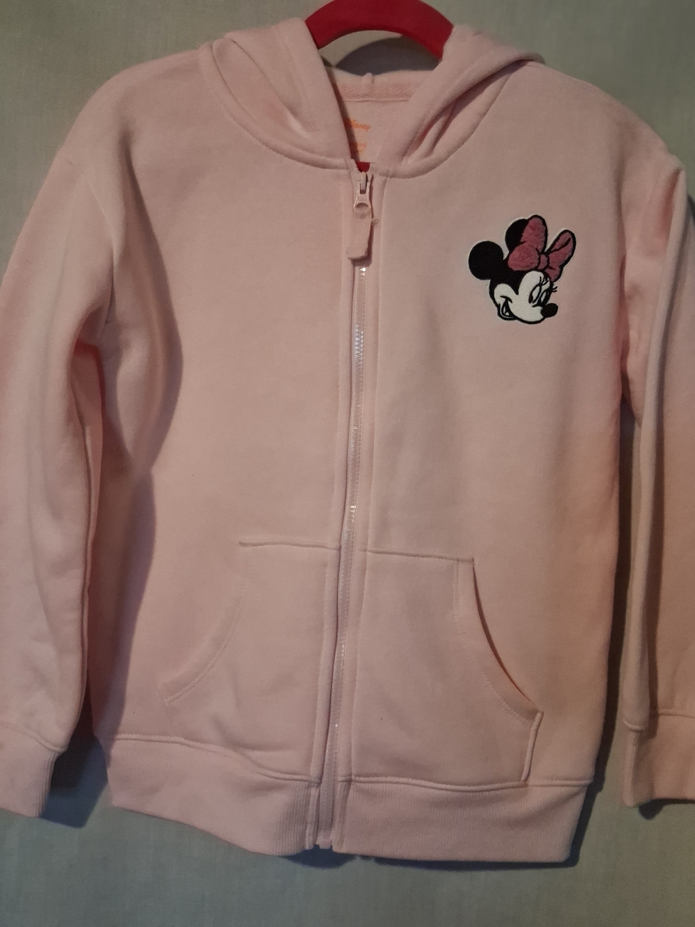 Disney Pink Minnie Mouse Hooded Zip Jacket